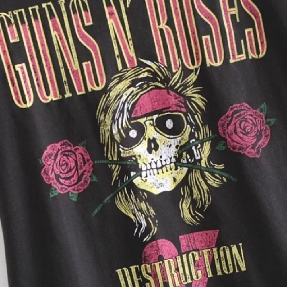 SOLD OUT Guns N Roses Destruction Band Rock Graphic Tee - Picture 5 of 6